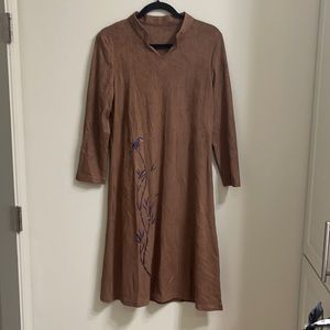 Women Suede Dress